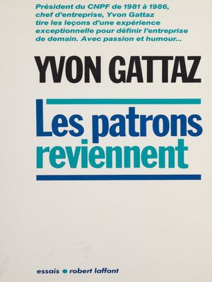 cover image of Les Patrons reviennent